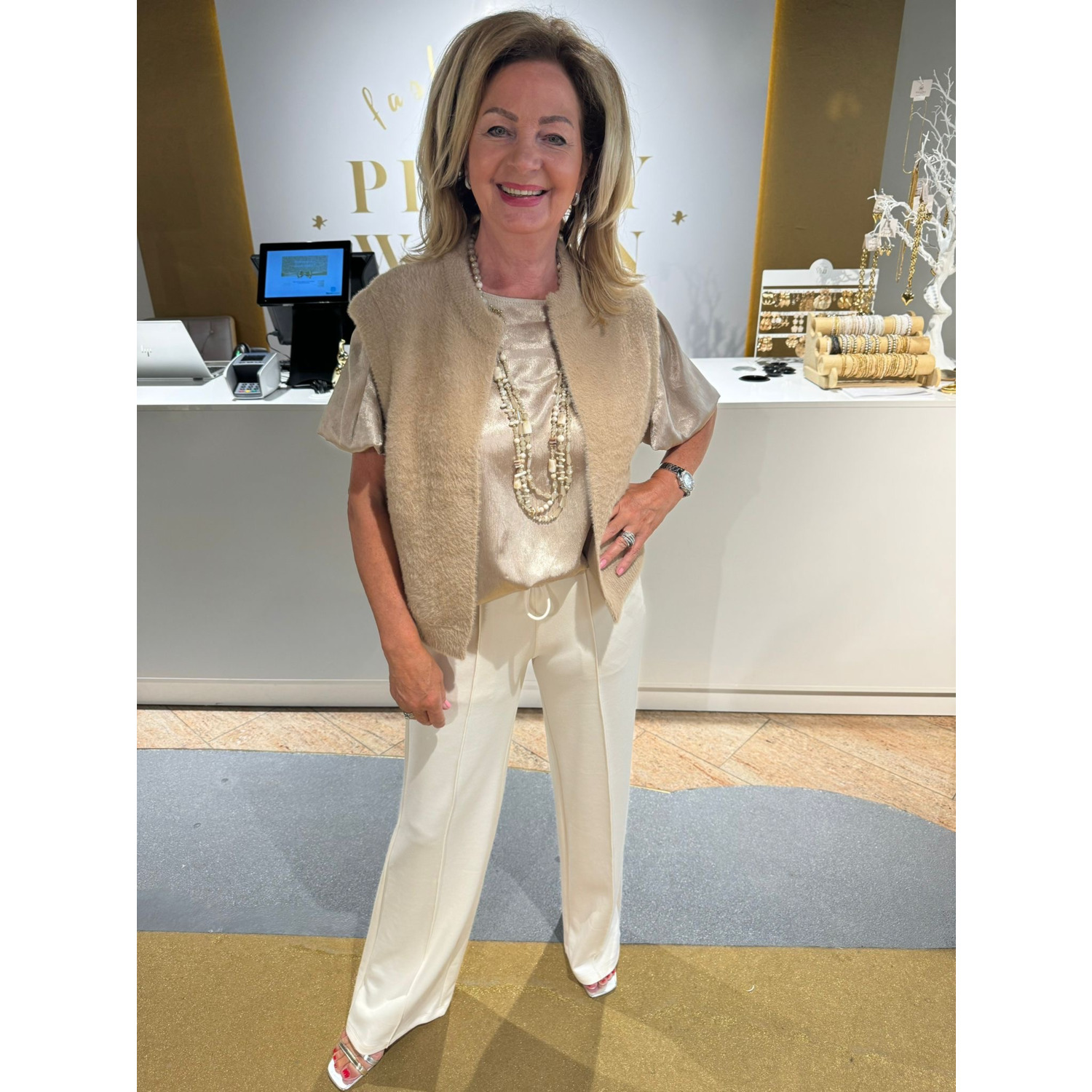 Georganne Broek Creme - Afbeelding 3