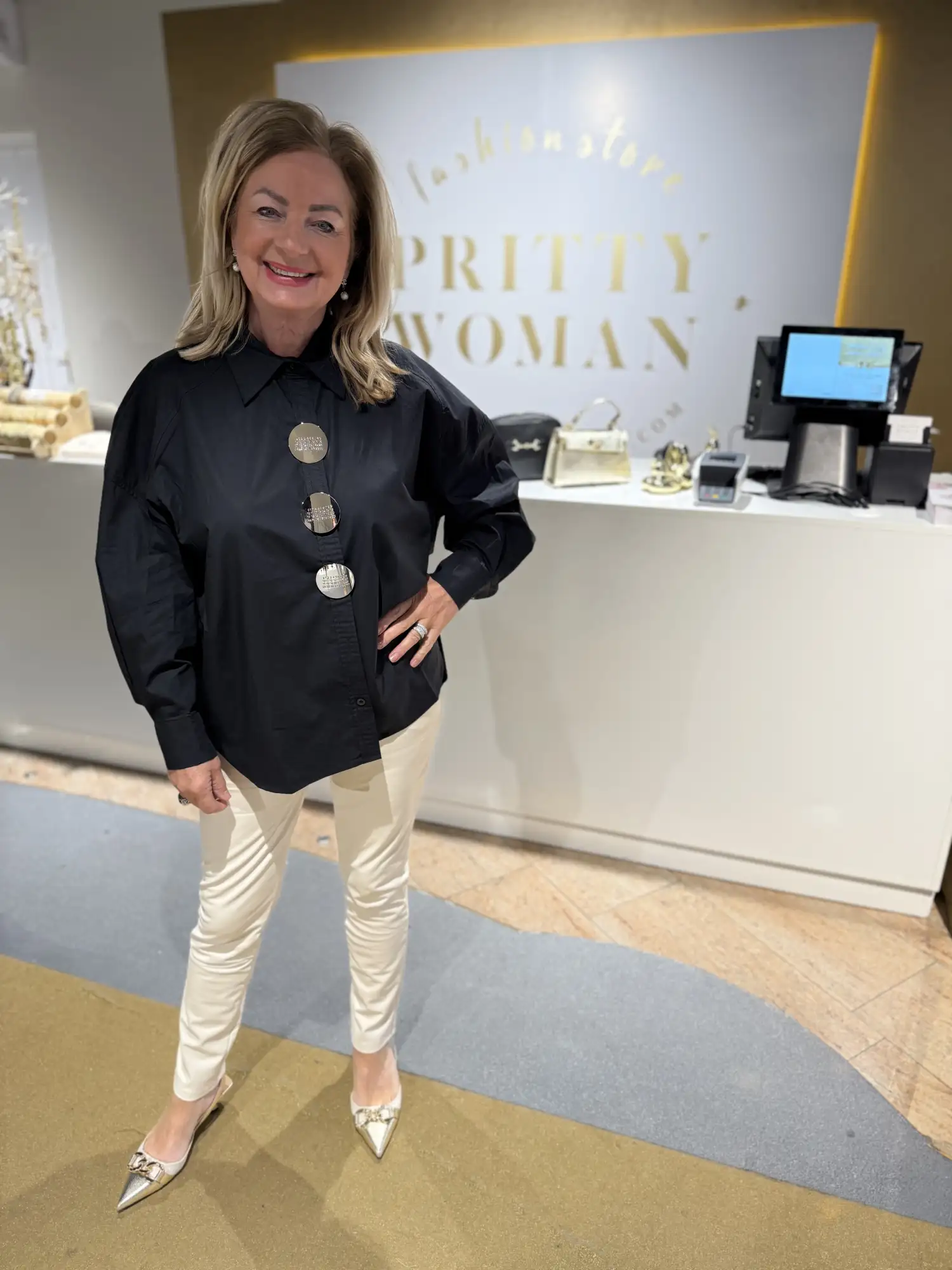 Mary Blouse Black - Afbeelding 2