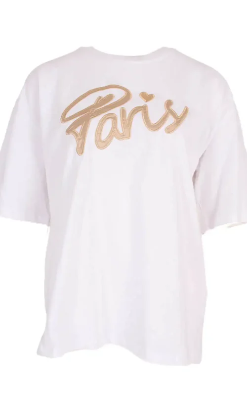 Paris Shirt White Beige