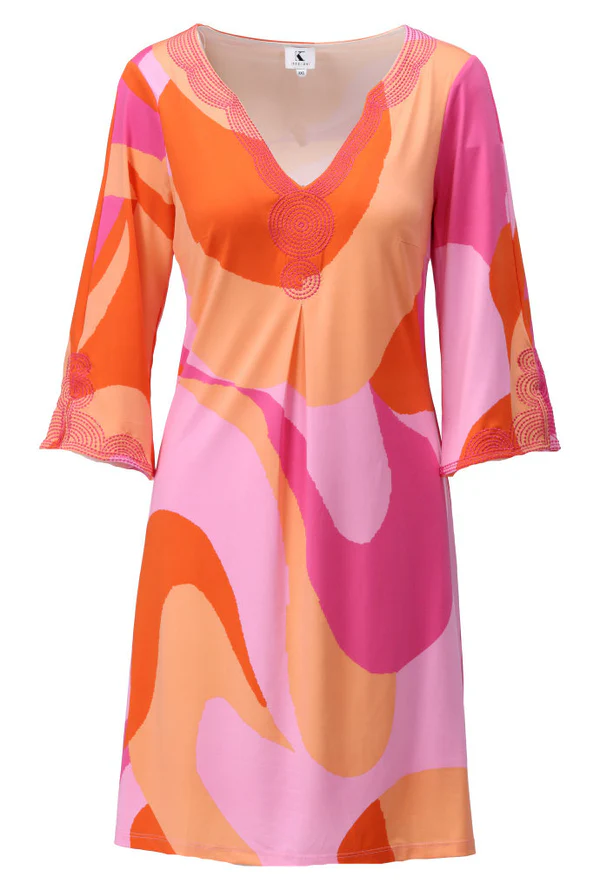 K Design Jurk 309 Pink Orange