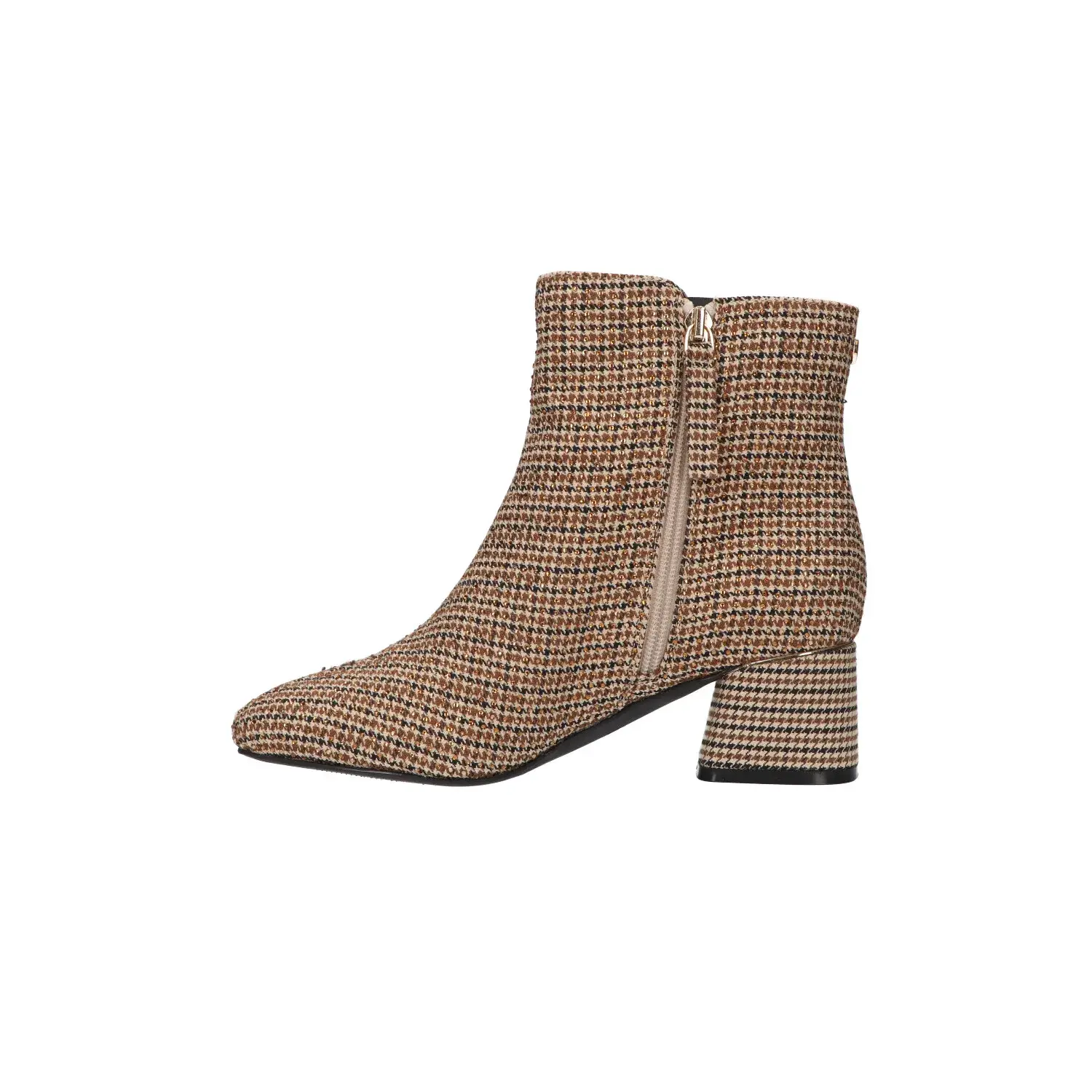 La Strada Enkellaarsjes Beige Fabric Stones - Afbeelding 3