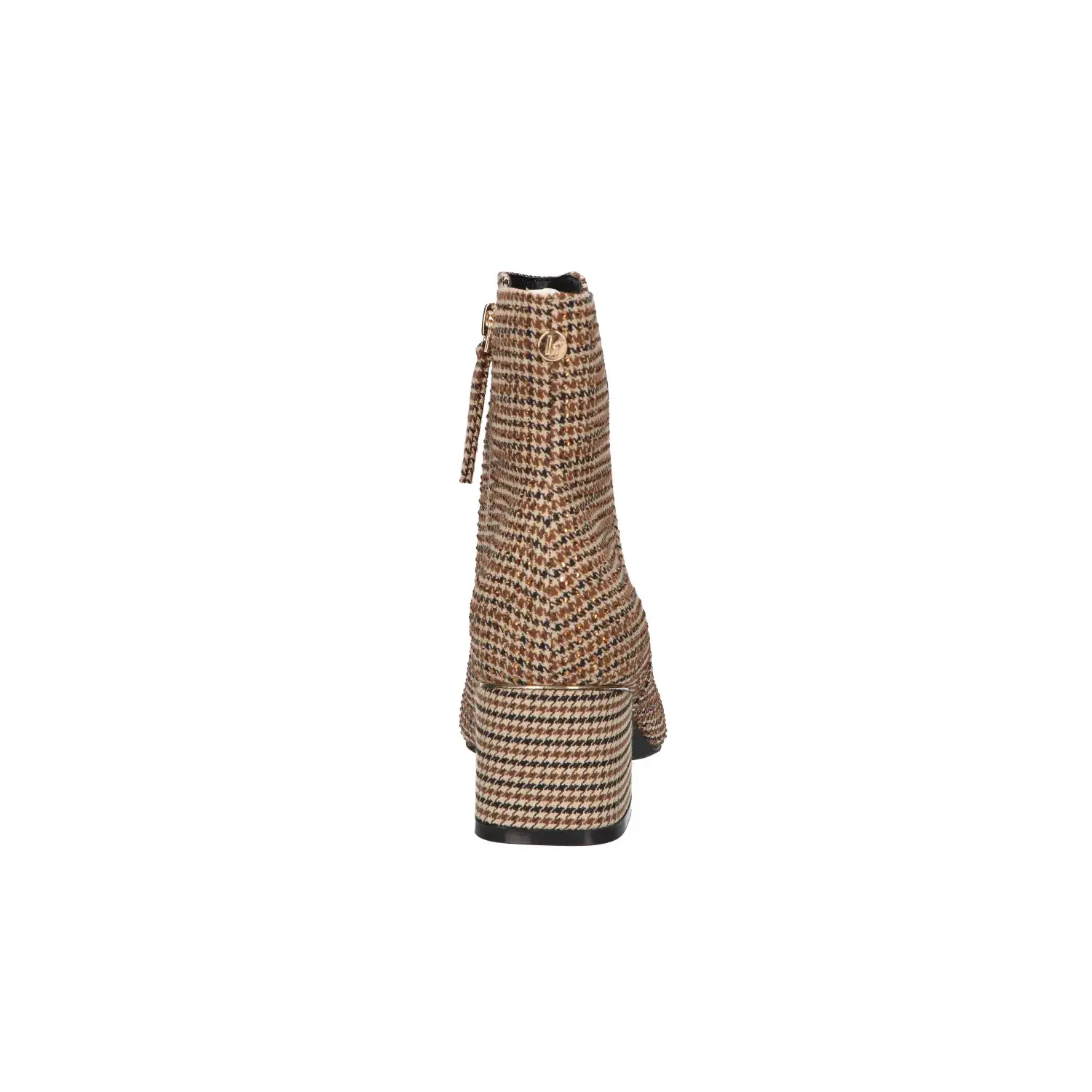 La Strada Enkellaarsjes Beige Fabric Stones - Afbeelding 4