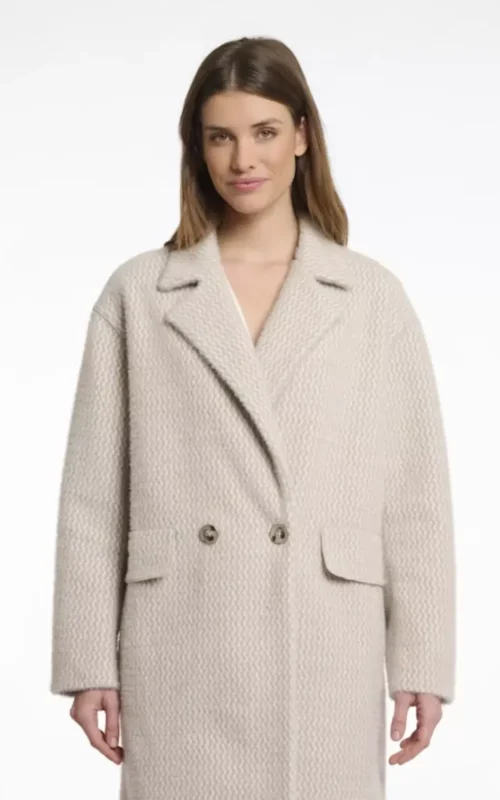 Rino & Pelle Inge Coat Double Breasted Pale Birch Frames