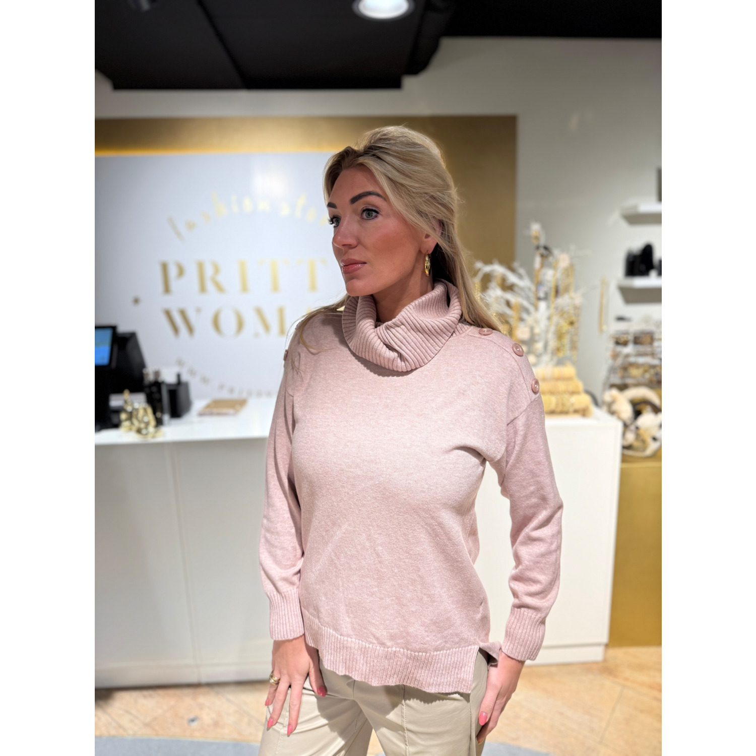 Button Coltrui Light Pink