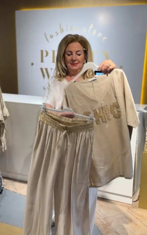 Chic Shirt Shine Gold