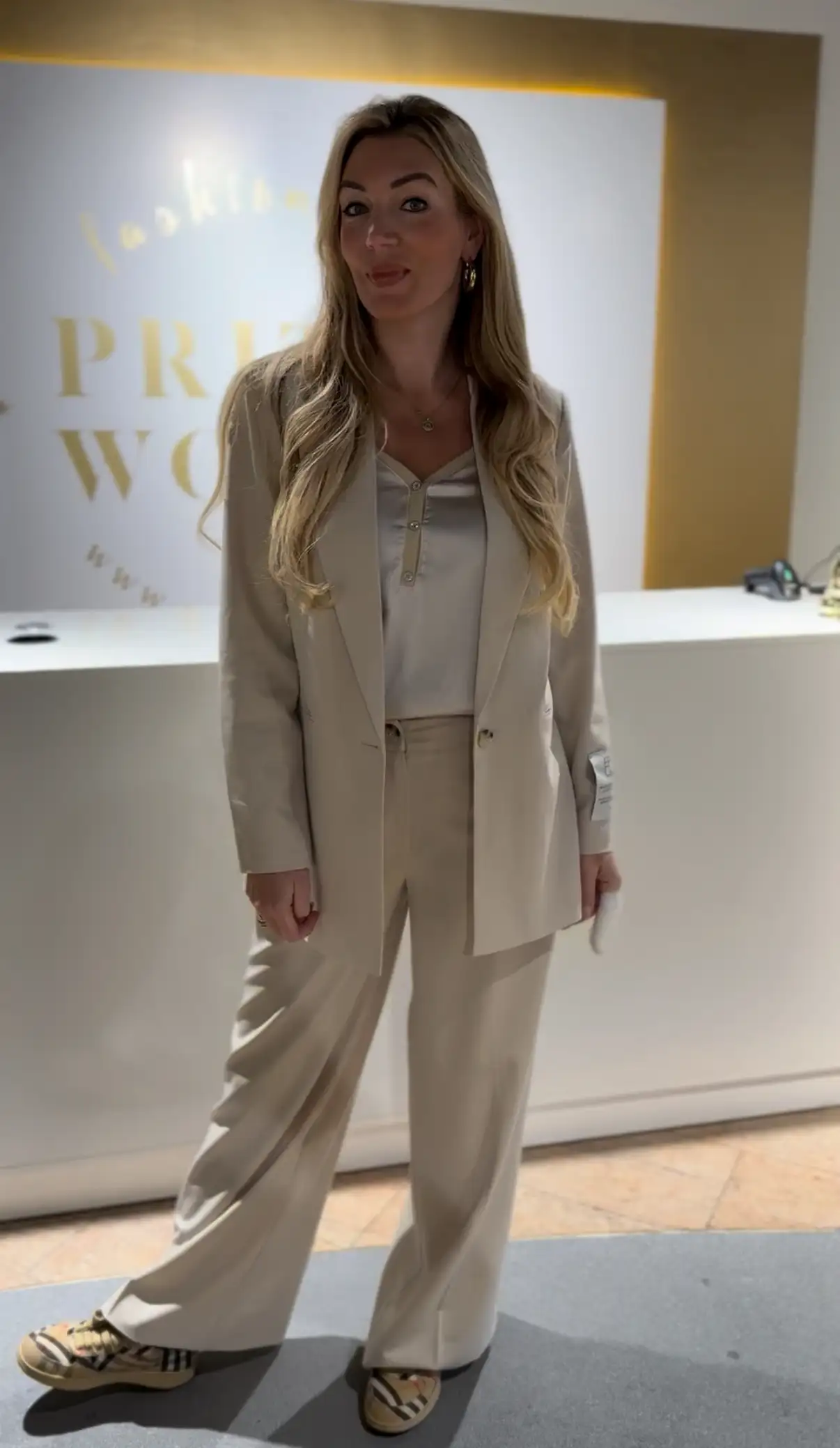 Rino & Pelle Taylor Wide Leg Pants Birch