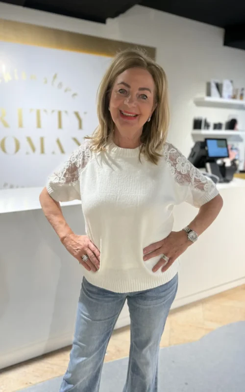 Clary Trui Flower Ecru