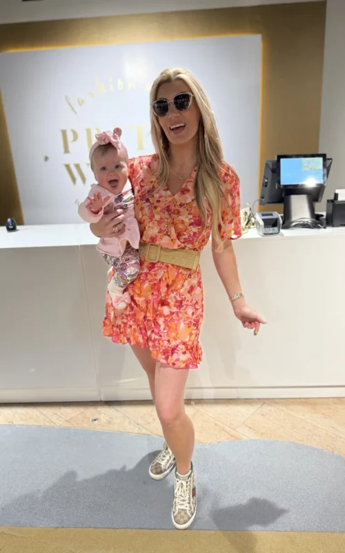 Lala Dress Orange Pink