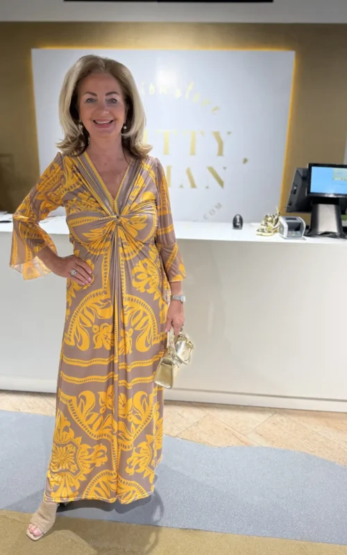 Kate Dress Geel print