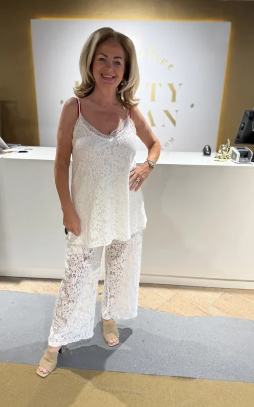 Kanten Top Merel White