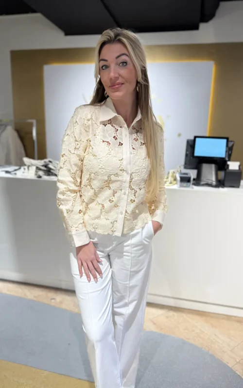 Lula Blouse Beige Kant
