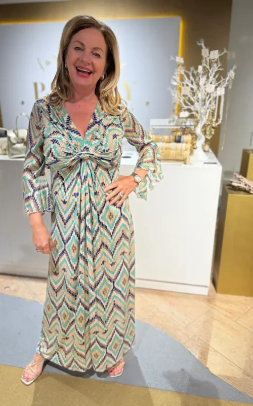 Kate Dress Blue Print