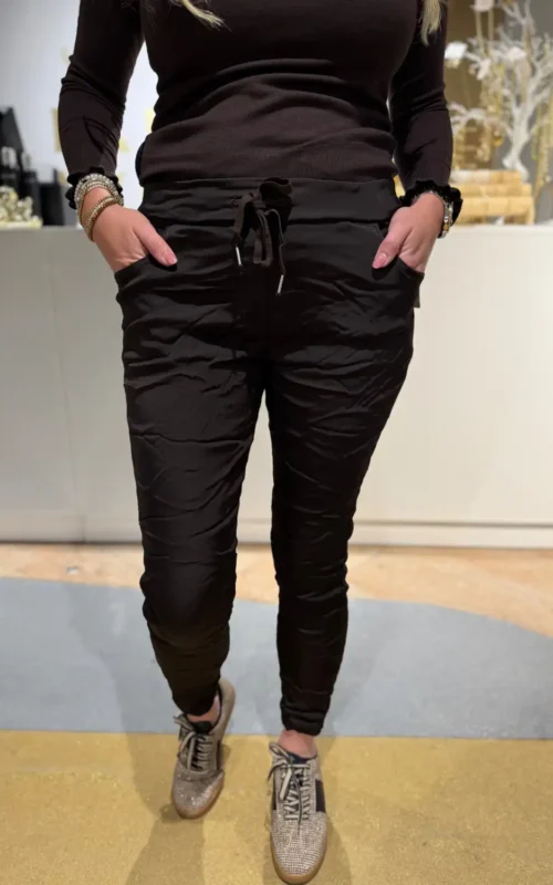 Linda Pants Shine Brown