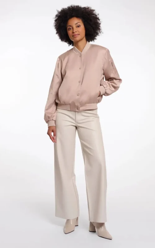 Rino & Pelle Banner Bomber Jacket Smoked Pearl