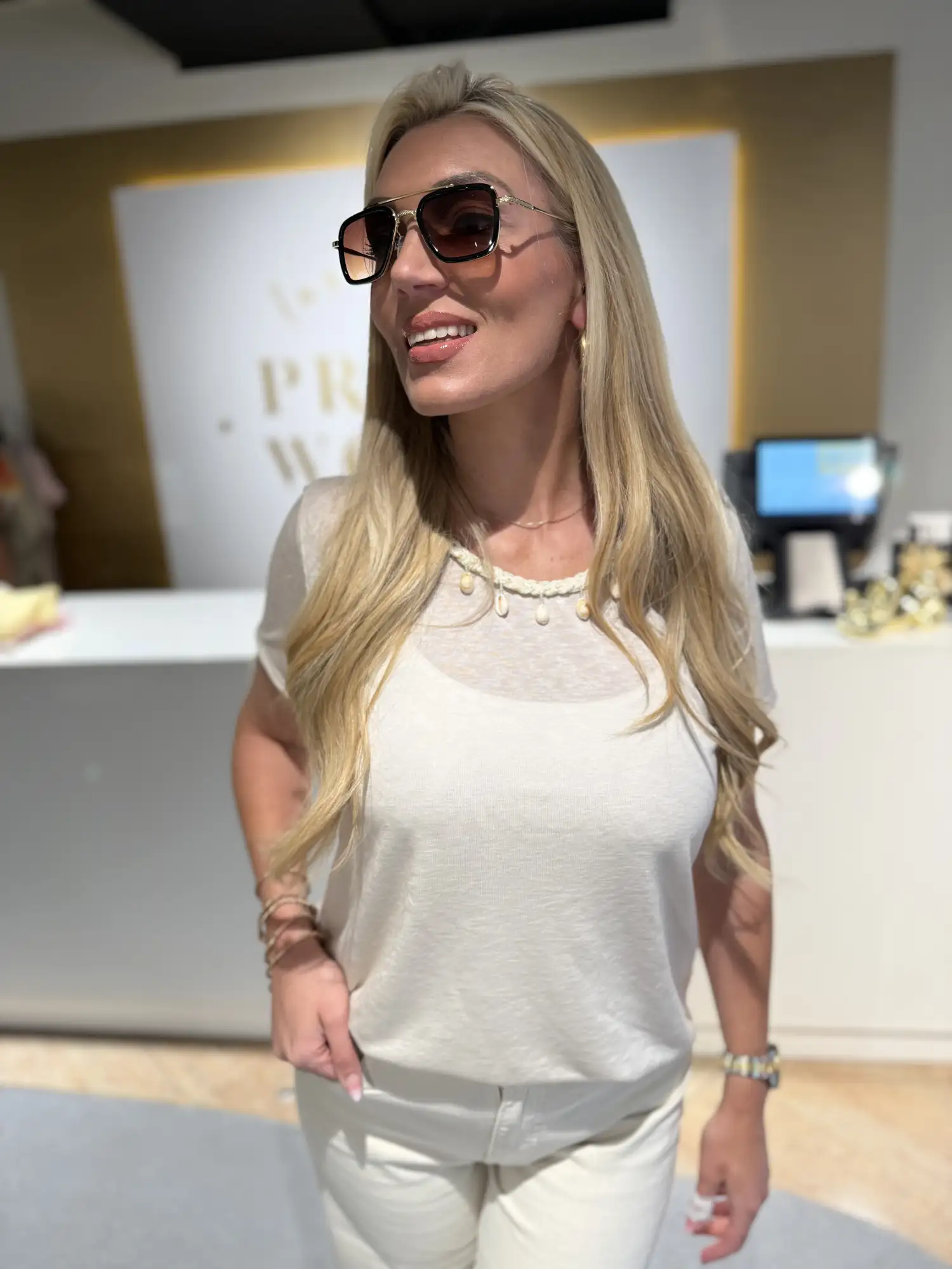 Beach Shirt Beige