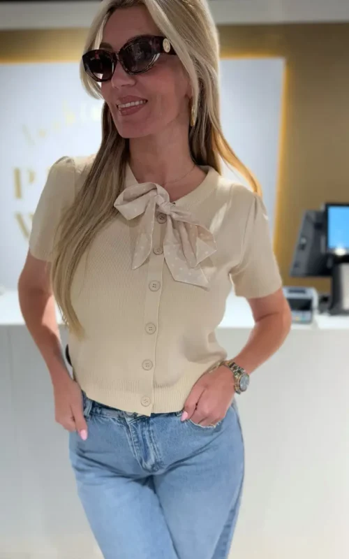 Claire Vestje Sjaal Beige