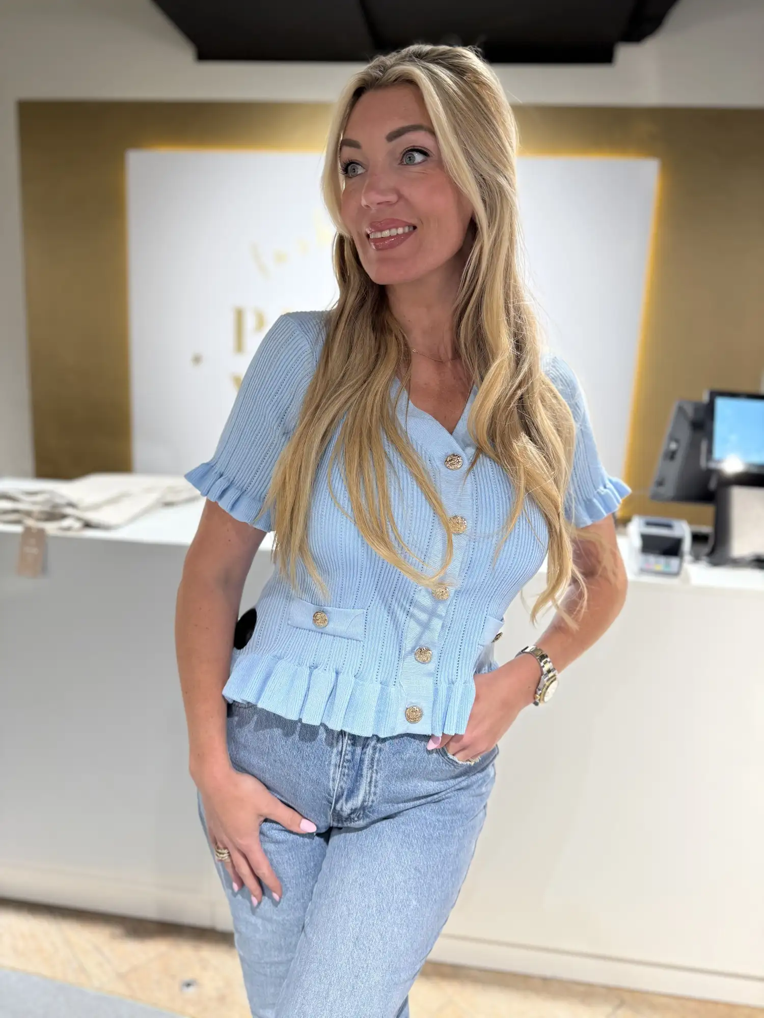 Patty Top Light Blue