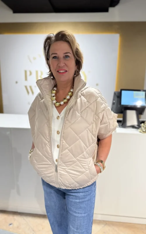 Bella Waistcoat Beige