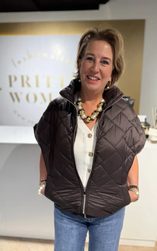 Bella Waistcoat Brown