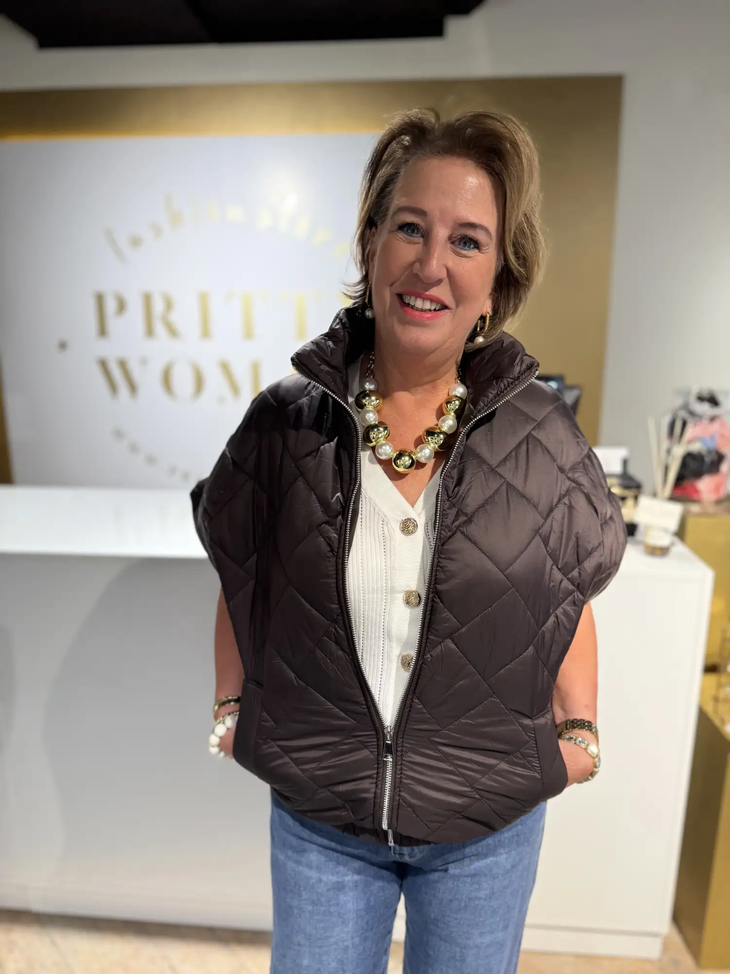 Bella Waistcoat Brown