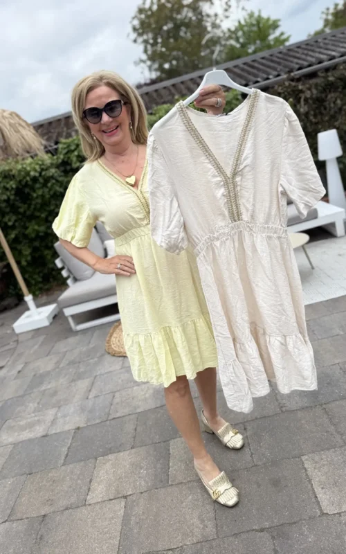 Fleur Dress Beige