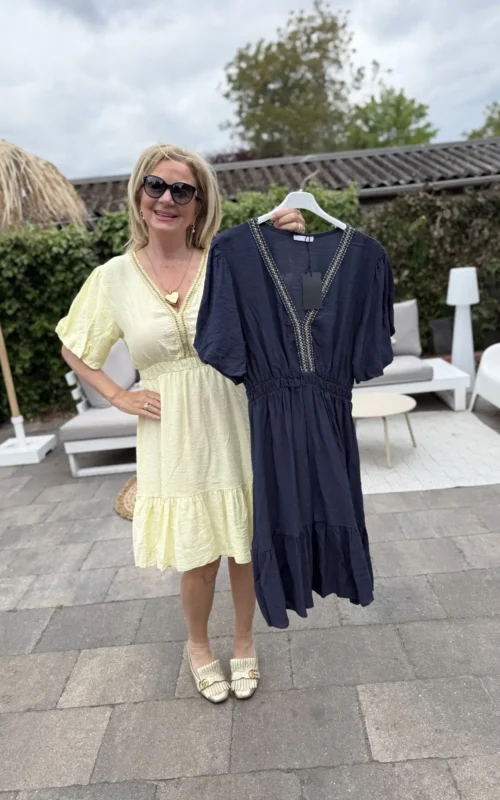 Fleur Dress Navy
