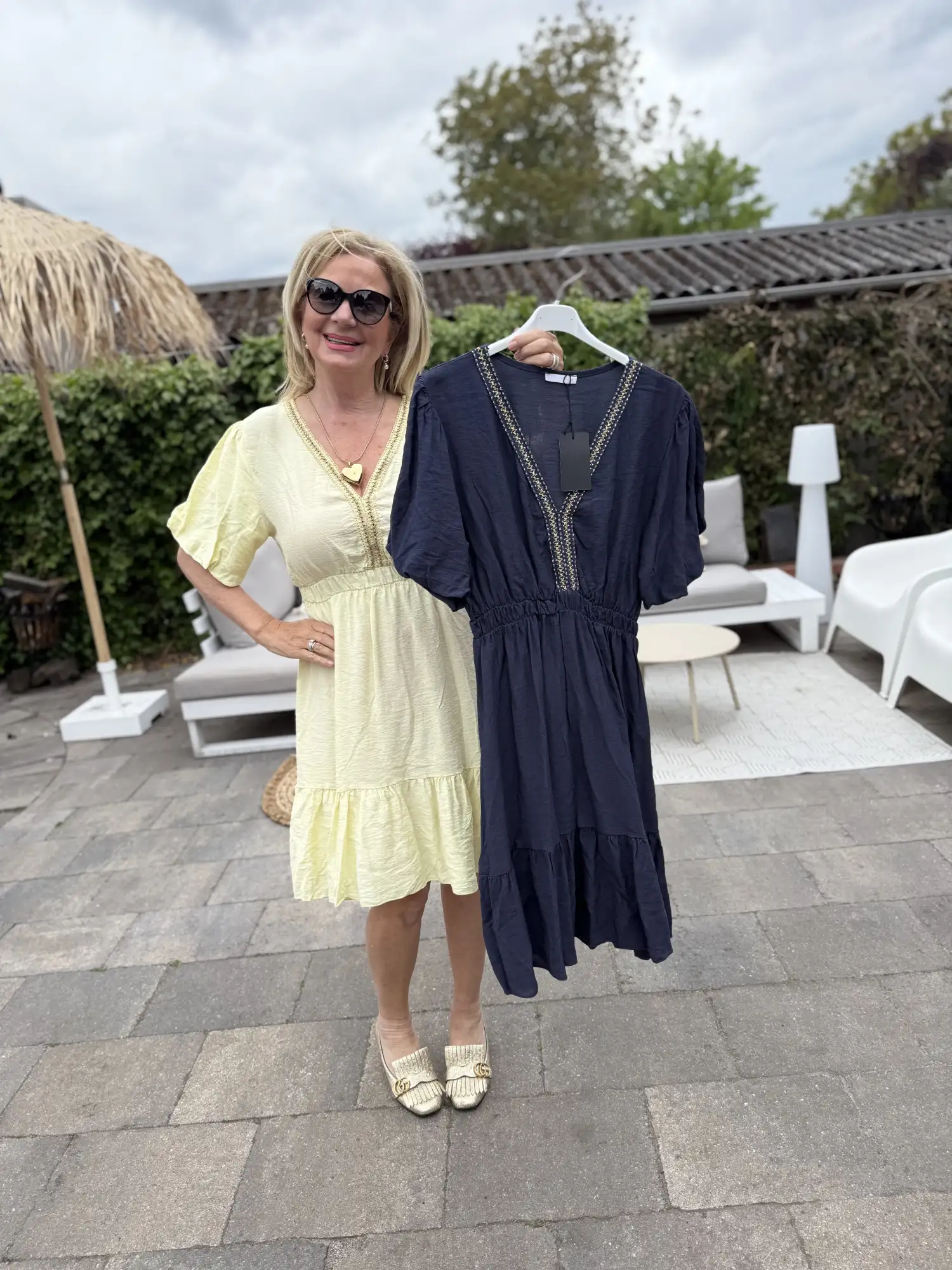 Fleur Dress Navy
