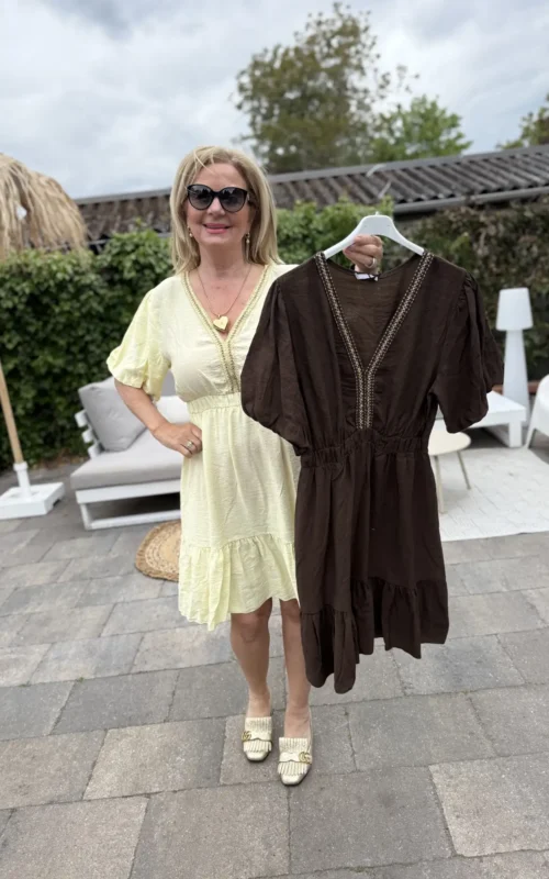 Fleur Dress Brown