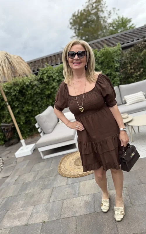 Cleo Dress Brown