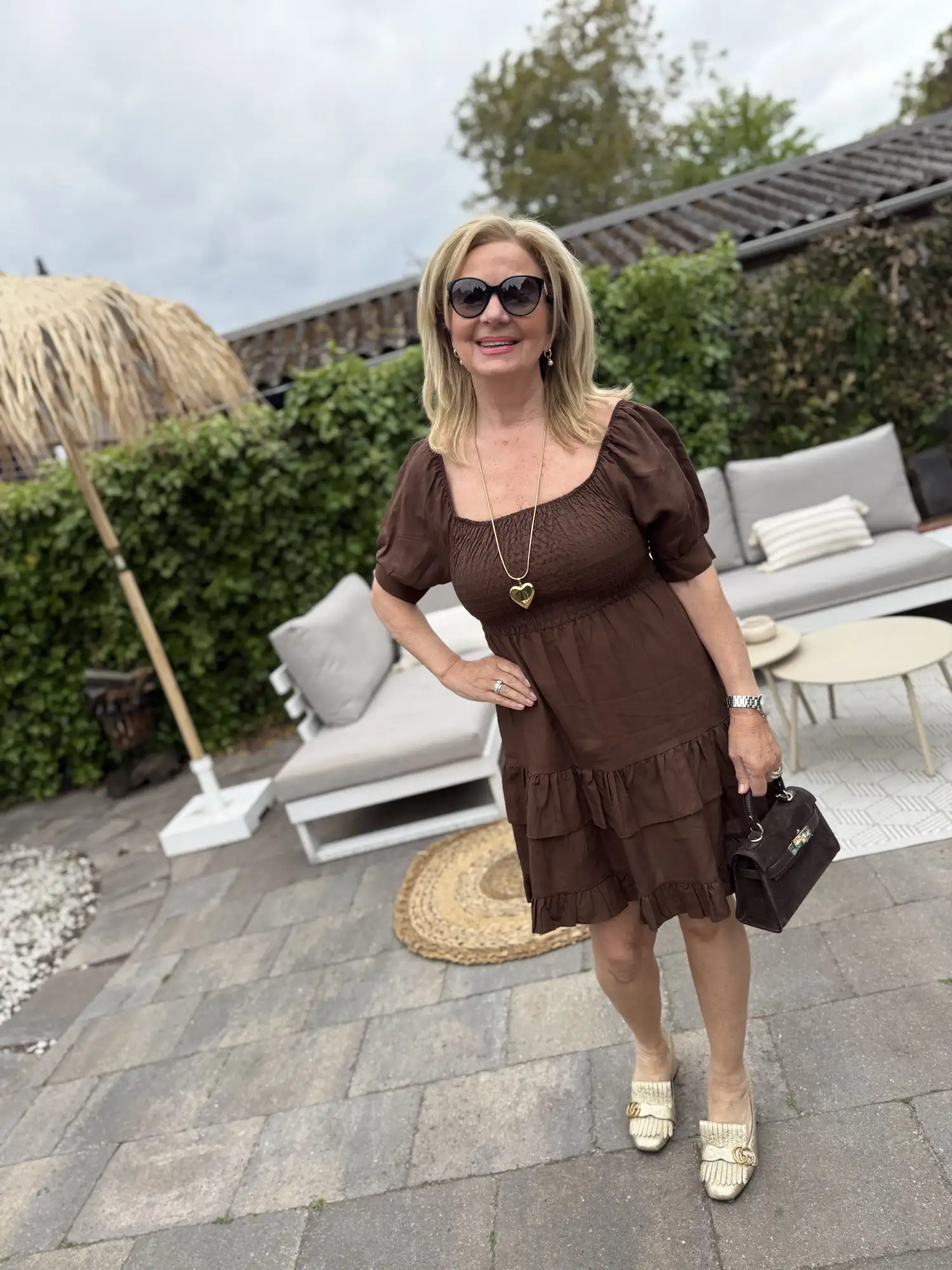 Cleo Dress Brown