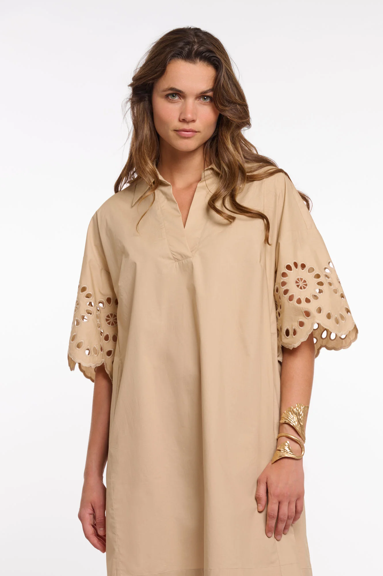Rino & Pelle Ceylin Wide Dress Oat - Afbeelding 2
