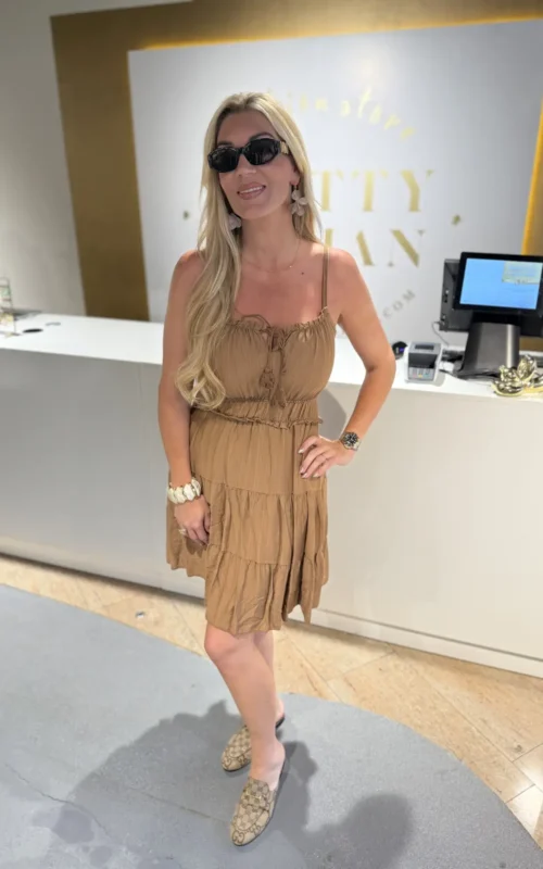 Desiree Dress Camel
