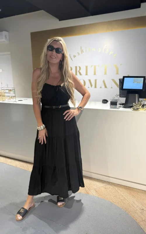 Desiree Dress Long Black