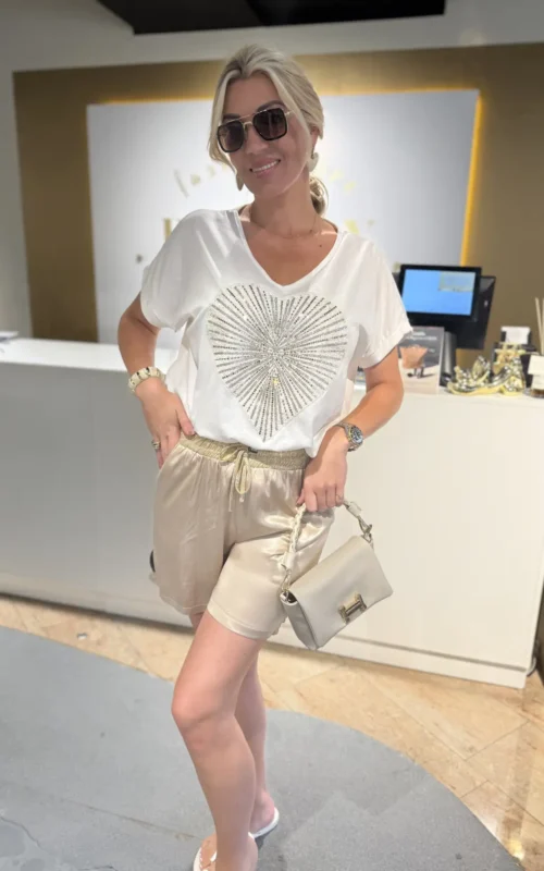 Glitter shirt heart