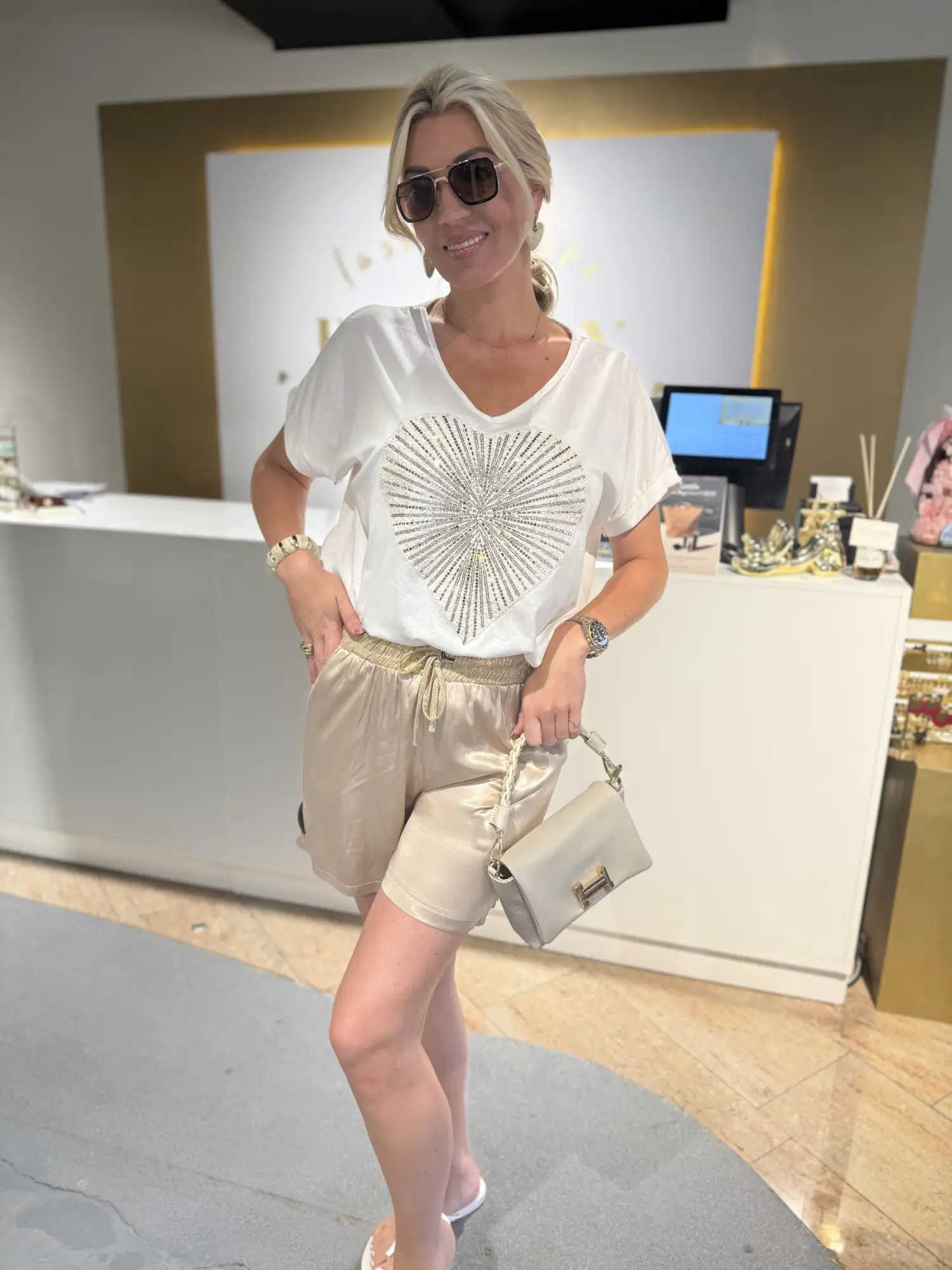 Glitter shirt heart