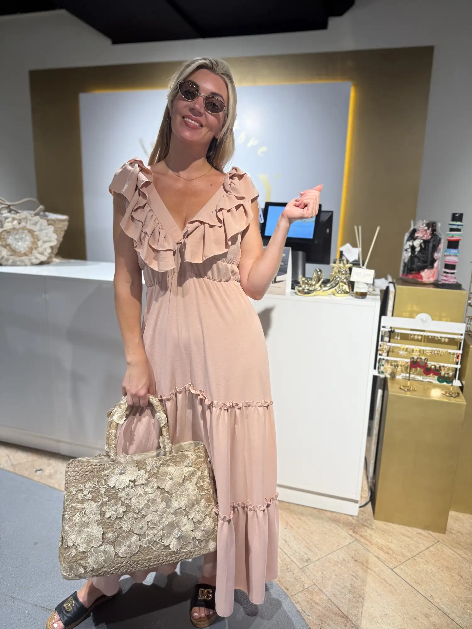 Best Summer Dress Long Old Pink - Afbeelding 2