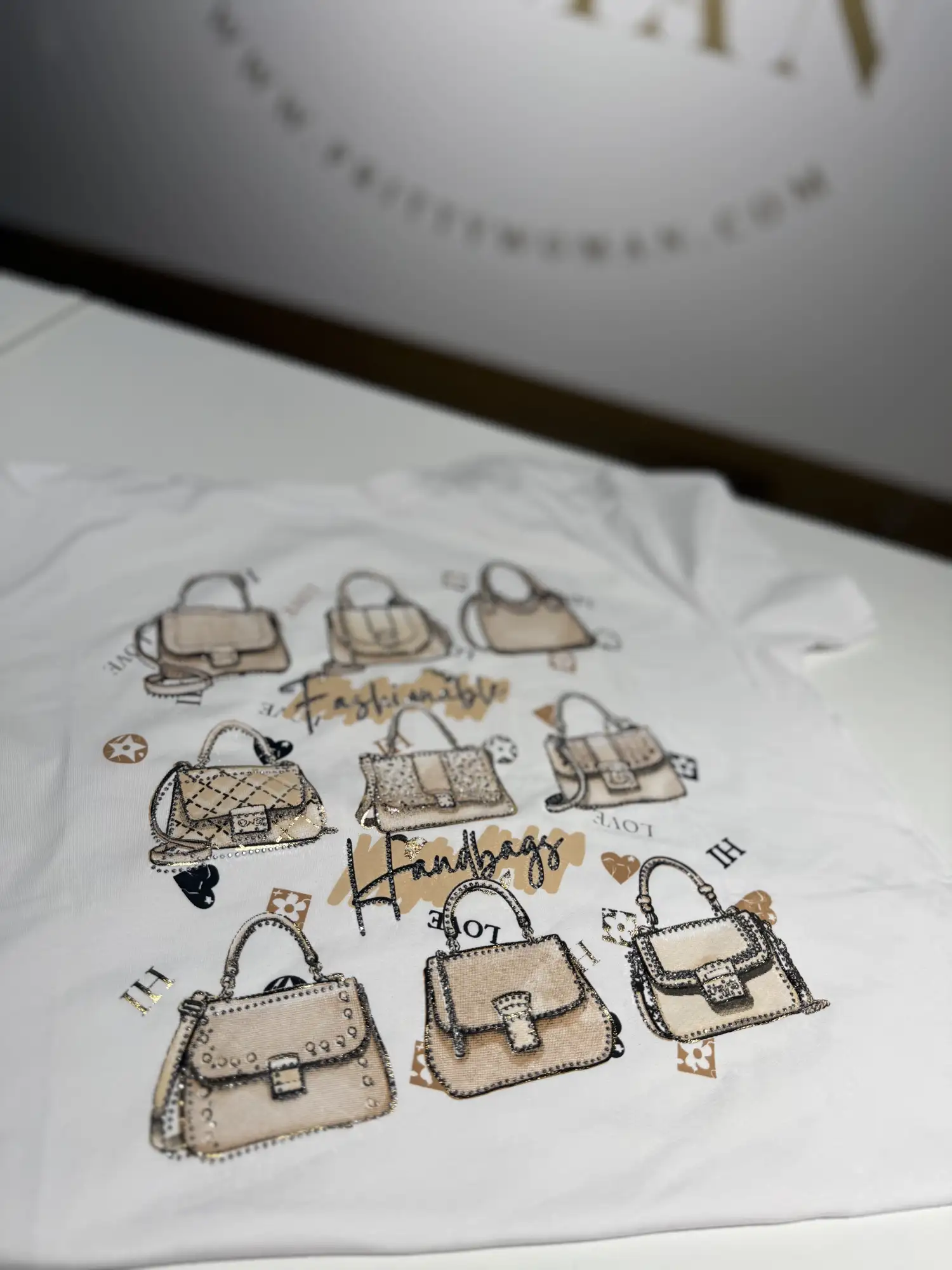 Shirt Fashionable Handbags White