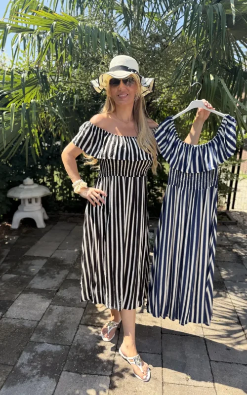 Love The Stripe Dress Blue