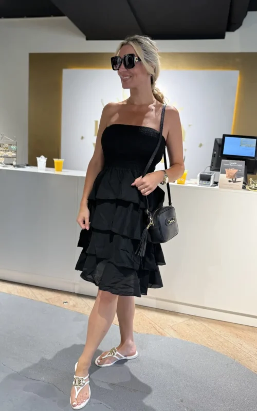 Sunshine Dress Short Black