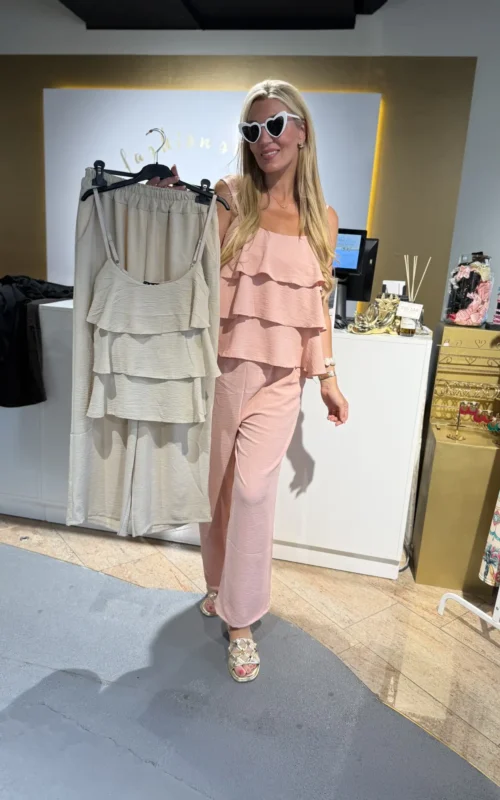 Stroke 2-piece Set Beige