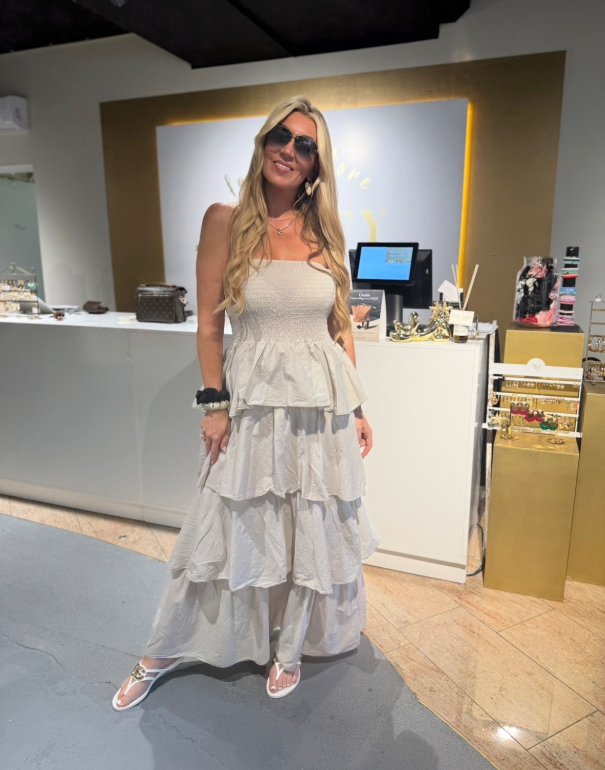 Sunshine Dress Beige