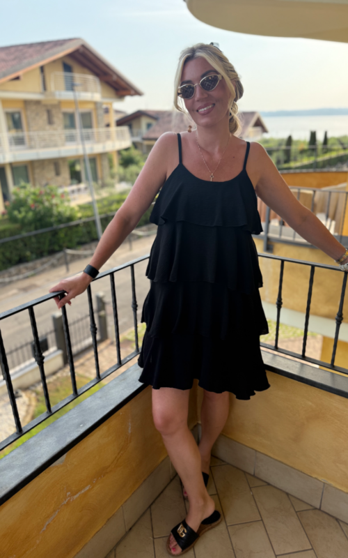 Lala stroken Dress Black