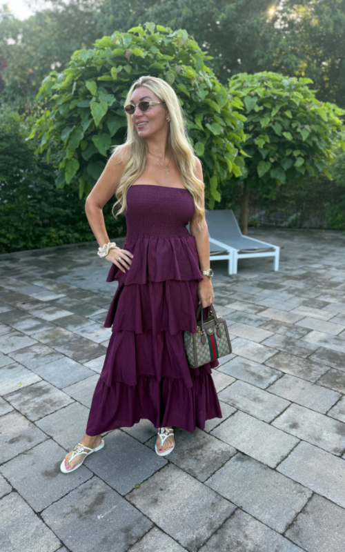 Sunshine Dress Burgundy