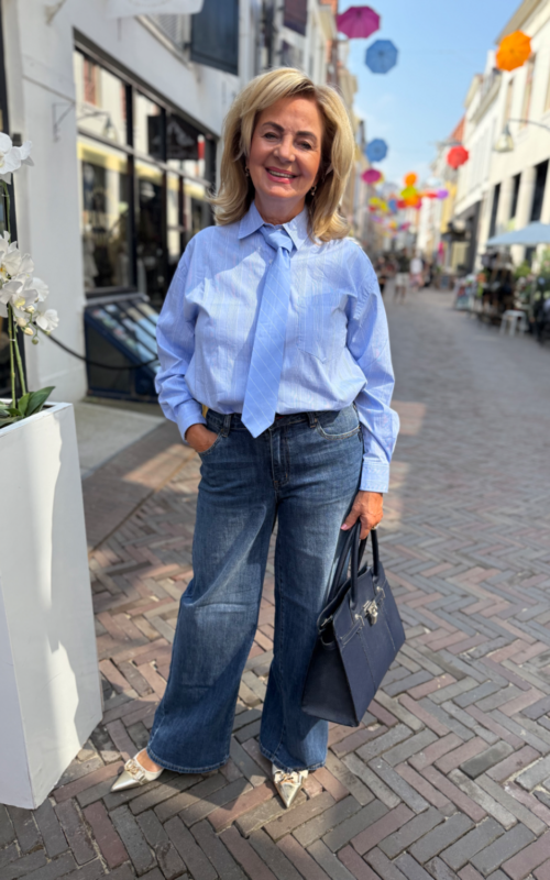 K Design You're My Lobster Blouse D791L Blue