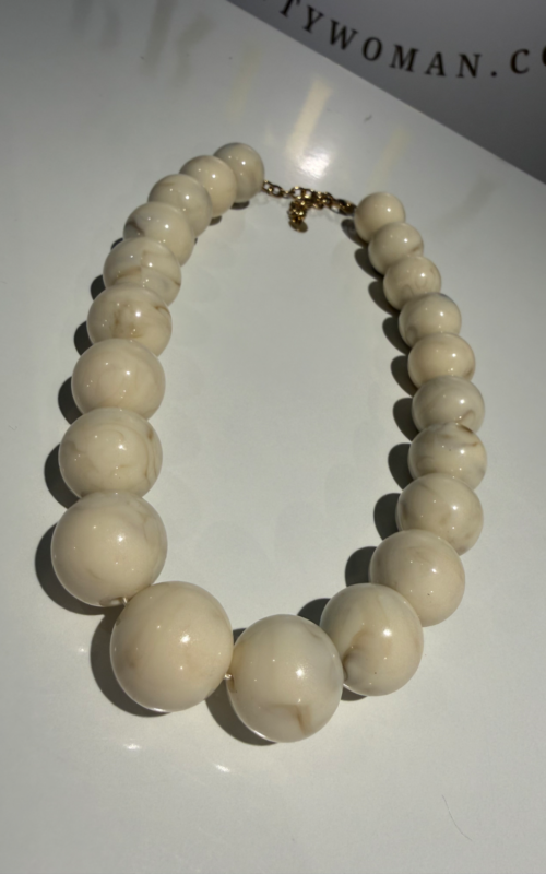 Bollen Ketting Beige