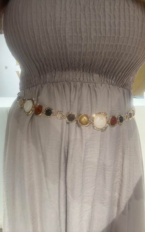 Ketting Riem Brown Teint