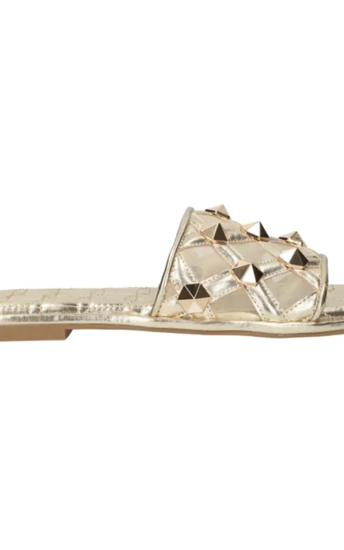 La Strada Sandal Stud Gold