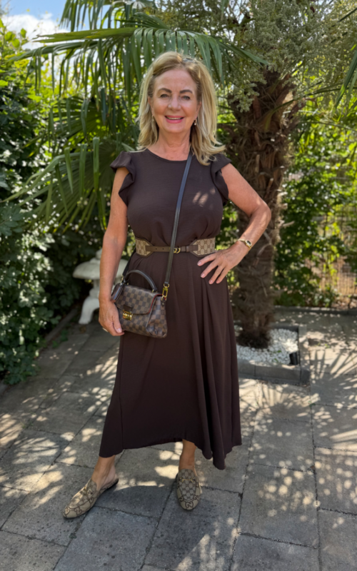 Elise Dress Brown