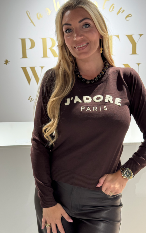 J'adore Trui Brown