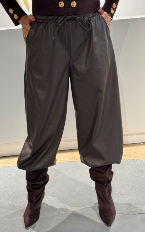 Balloon Pants Pu Leer